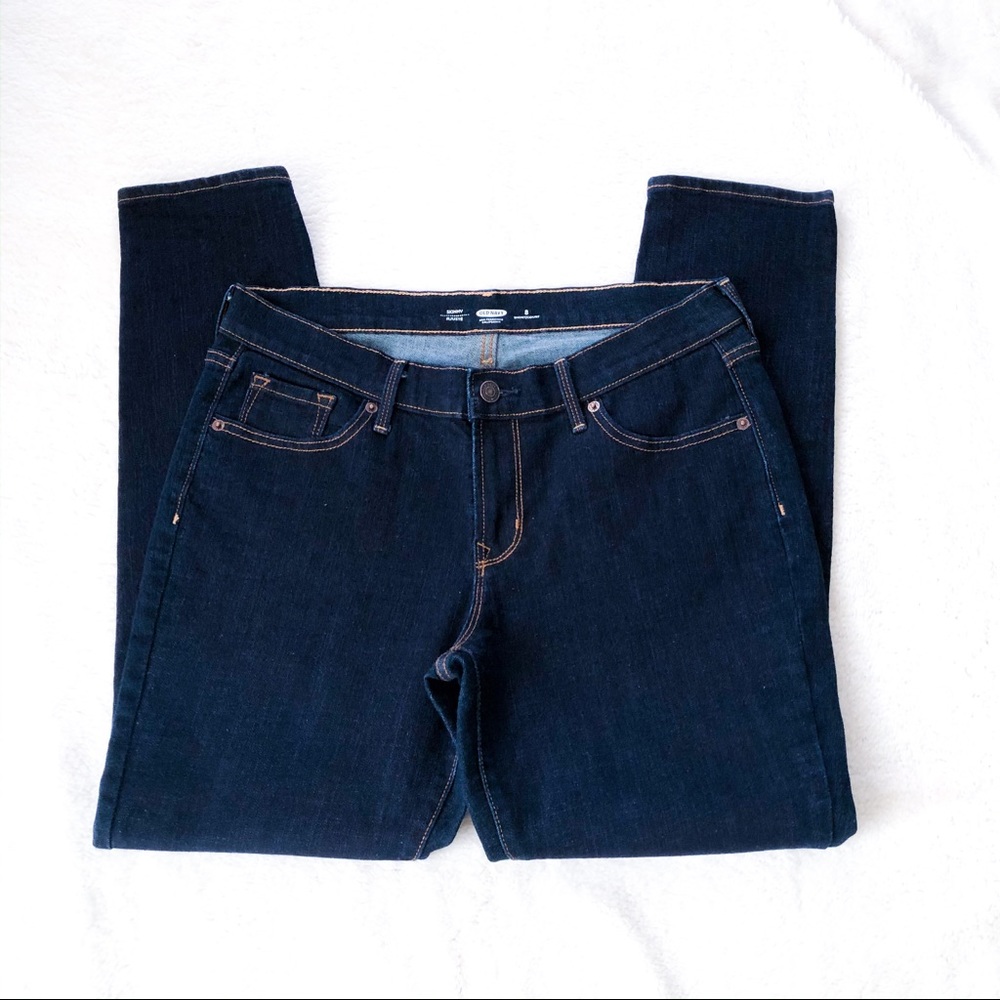 Old Navy Skinny Jeans Size 8 Short Dark Wash